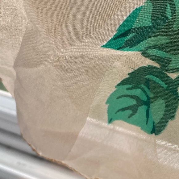 Silk Floral Scarf Made in Italy - Picture 10 of 15